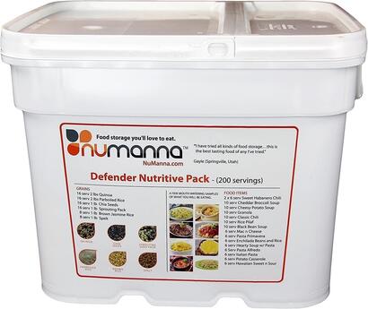NuManna Defender Pack (124 Meals - 744 Meals)